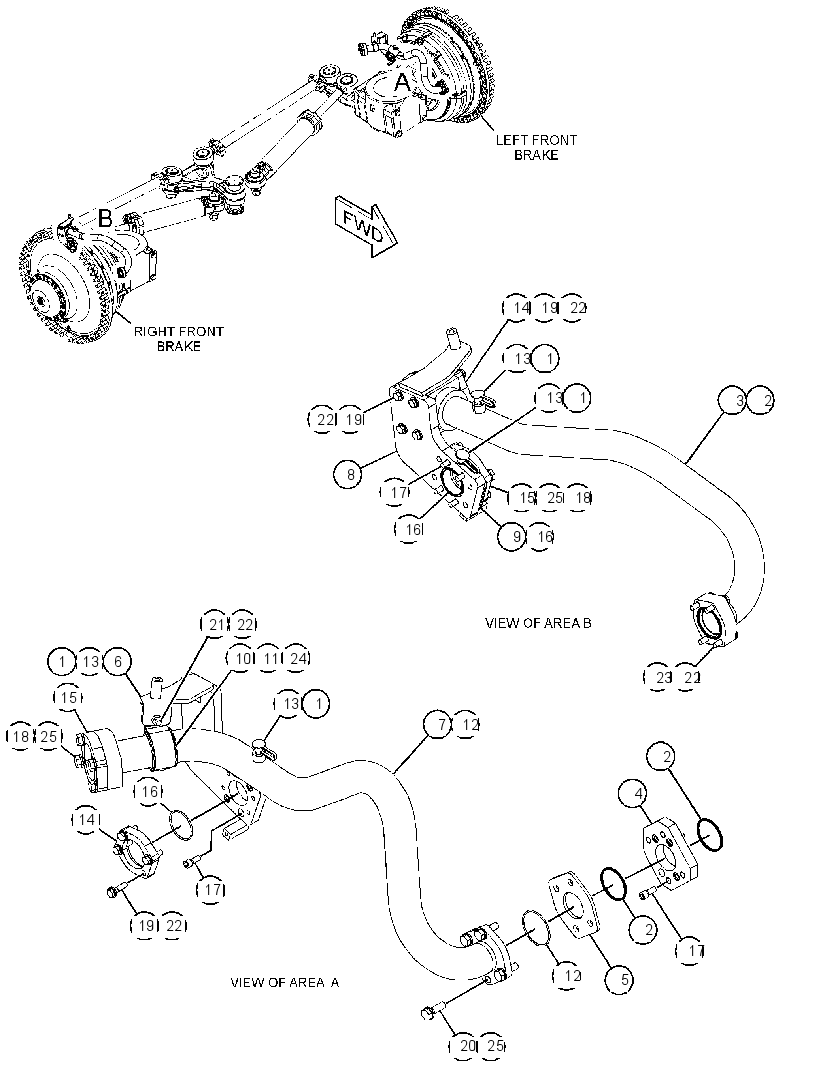 LINES GP-BRAKE COOLING 3838854 CAT