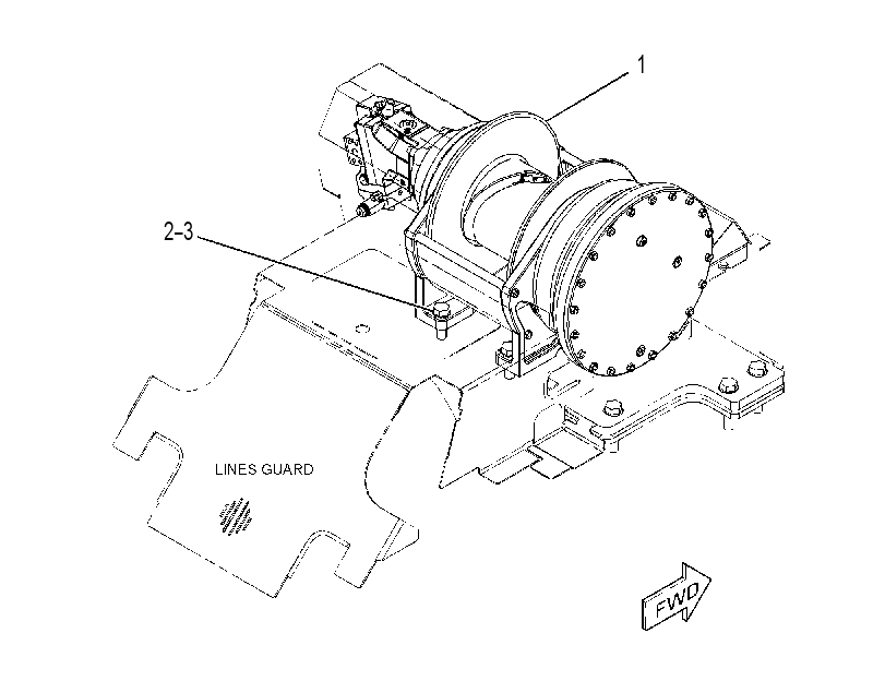 WINCH GP-SKIDDER 3734379 CAT