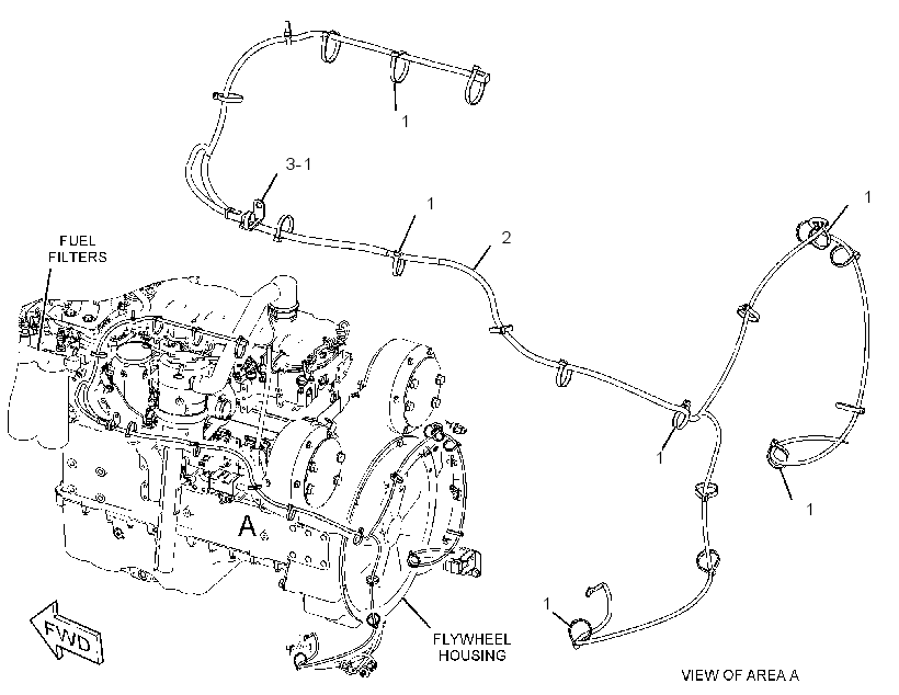 Проводка отопителя 4505240 CAT