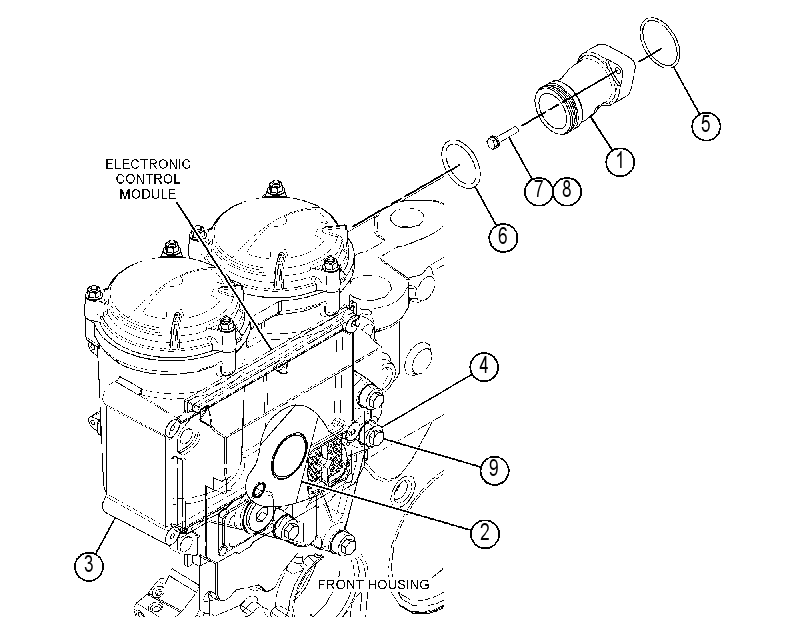 FILTER & MTG GP-ENGINE OIL 3980471 CAT
