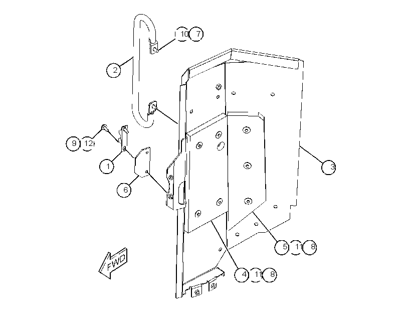 DOOR GP-HOOD 4512811 CAT