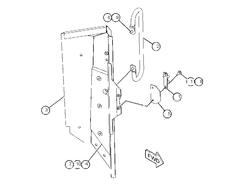 DOOR GP-HOOD 4512812 CAT