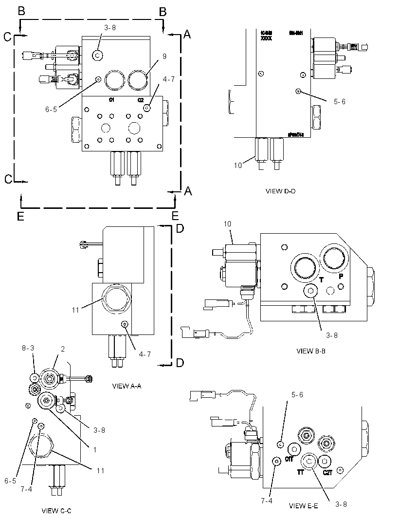 Коллектор управления 3943941 CAT