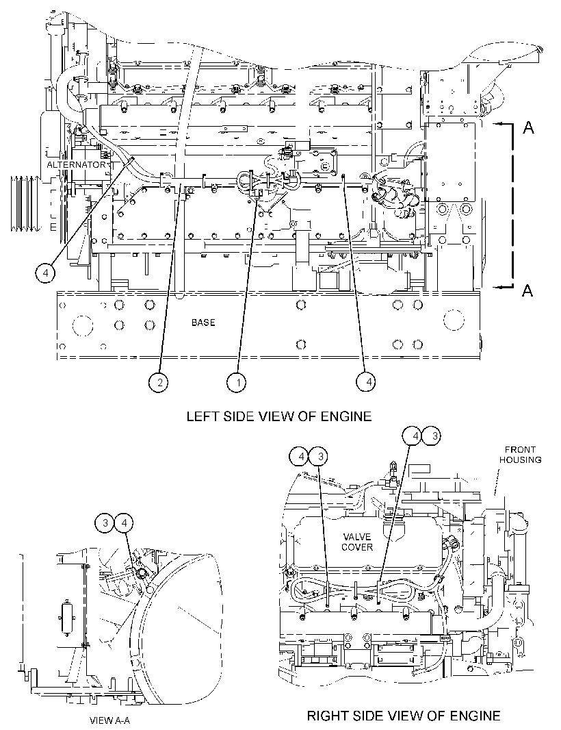 Проводка отсечки 3934622 CAT