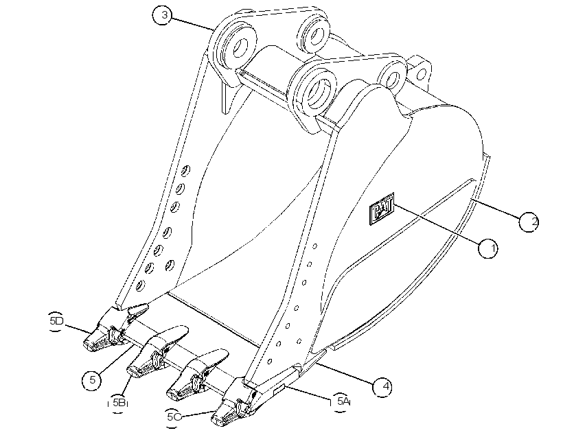 BUCKET AS-EXTREME SERVICE ROCK 2811859 CAT