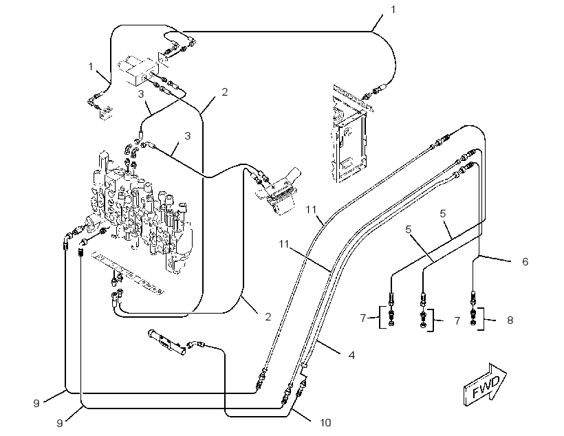LINES GP-CONTROL 3855073 CAT