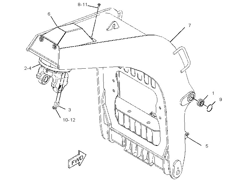 FRAME GP-GRAPPLE 3734368 CAT