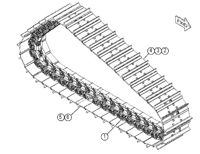 Гусеница 3855450 CAT