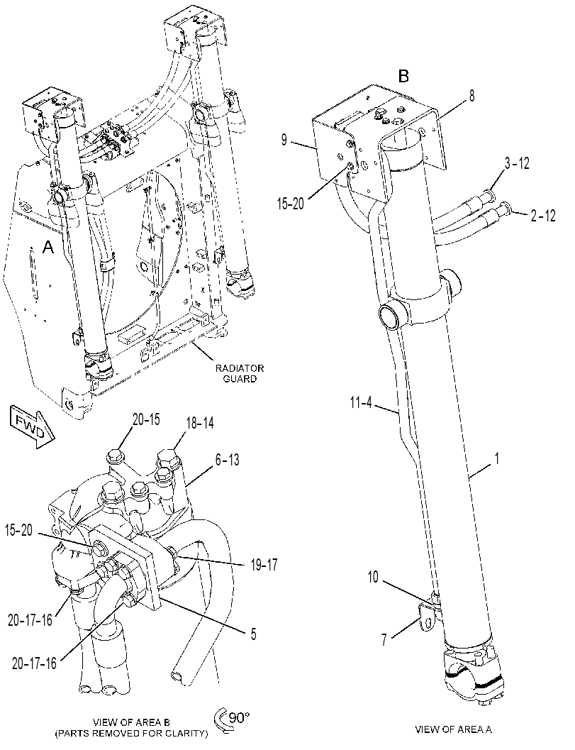 CYLINDER & LINES GP-LIFT 4196995 CAT