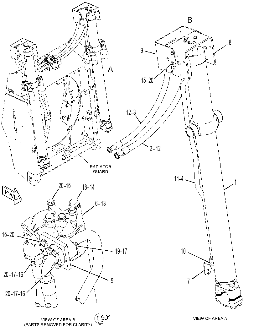 CYLINDER & LINES GP-LIFT 4196996 CAT