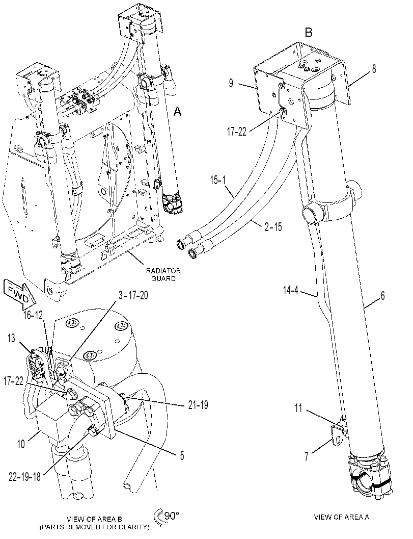CYLINDER & LINES GP-LIFT 3870420 CAT