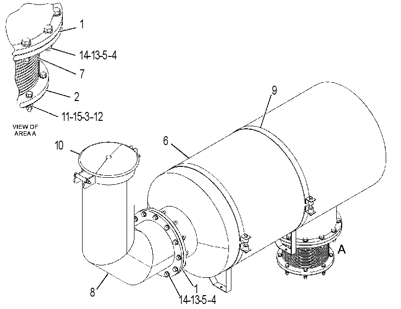 Глушитель 1525940 CAT