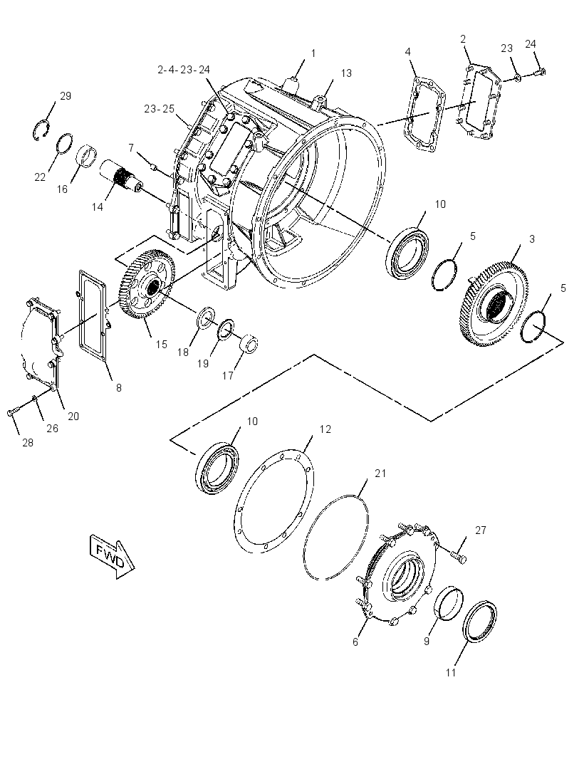 HOUSING GP-TORQUE CONVERTER 3082689 CAT