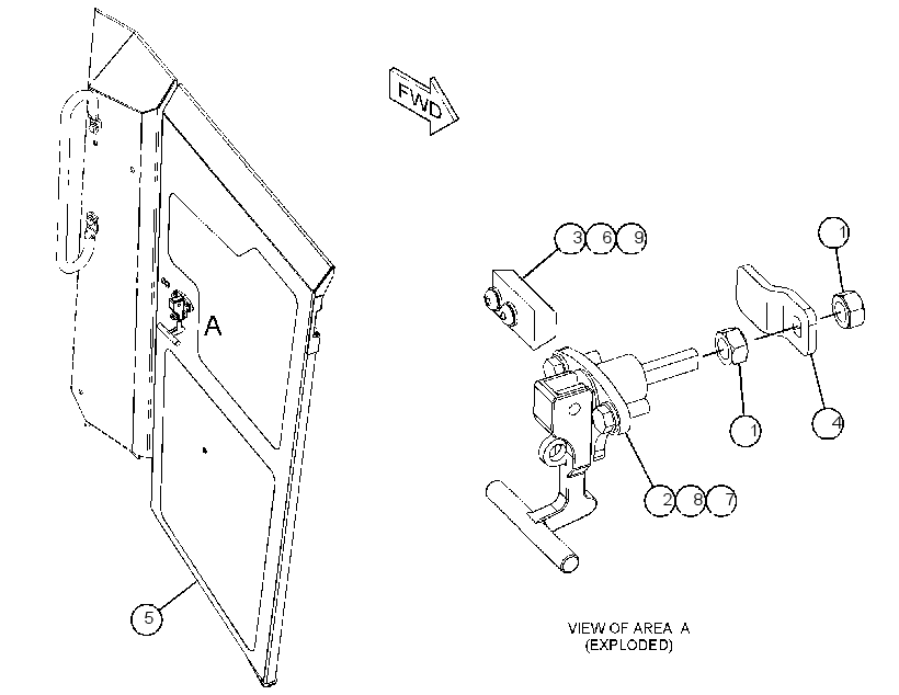 DOOR GP-HOOD 4230341 CAT