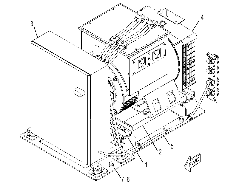 GENERATOR & MTG GP-POWER 4367632 CAT