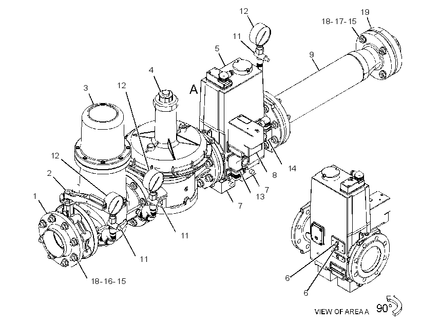 VALVE GP-GAS CONTROL 3909001 CAT