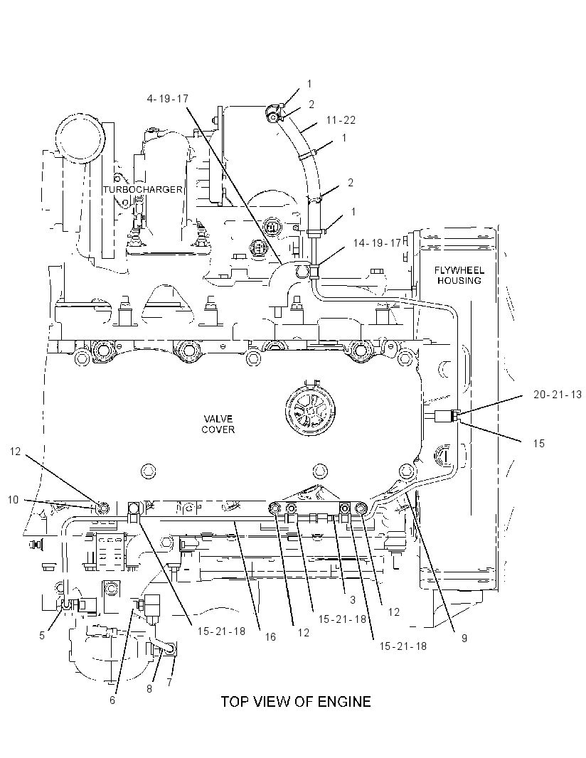 LINES GP-TURBOCHARGER 3983943 CAT