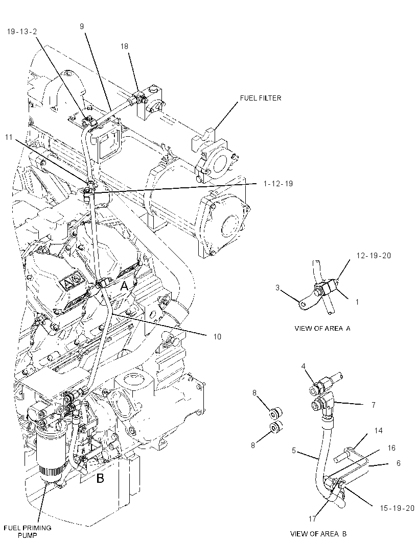 LINES GP-FUEL PRIMING 4359454 CAT