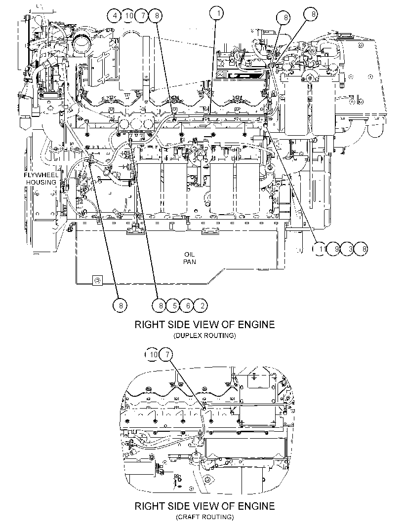 Проводка двигателя 3715753 CAT