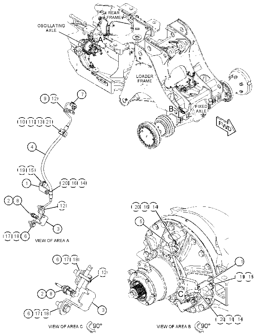 WIRING GP-AXLE TEMPERATURE 3740774 CAT