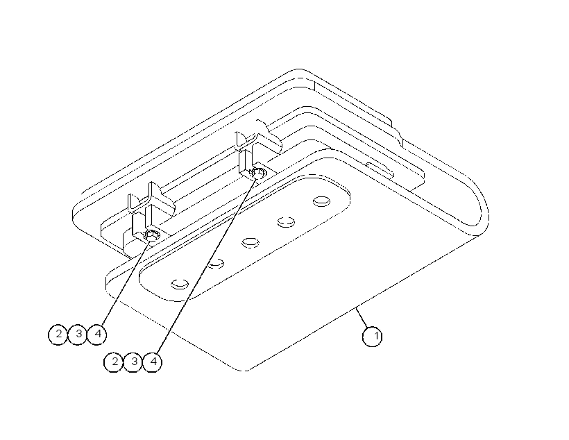 Крепление ROPS 3290782 CAT