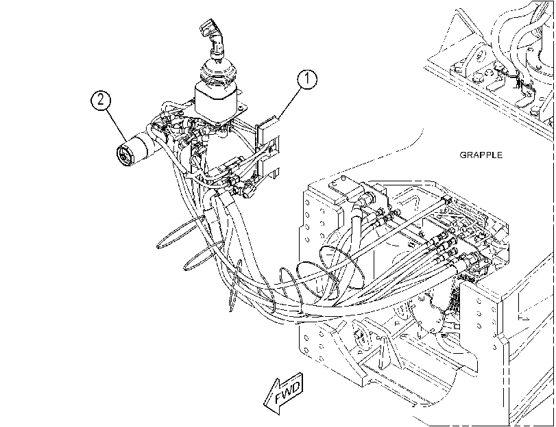 INSTALLATION AR-GRAPPLE 3821348 CAT