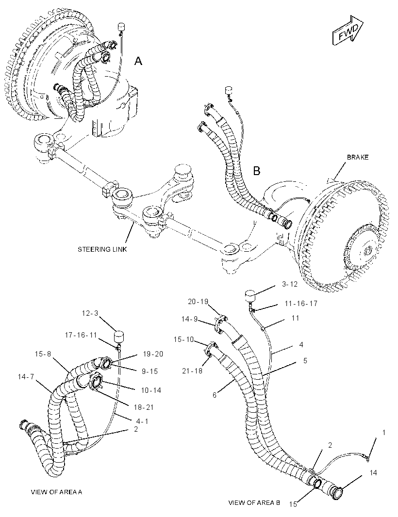 LINES GP-BRAKE COOLING 3838856 CAT
