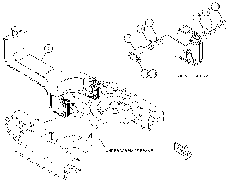SUPPORT GP-TOW HOOK 4209552 CAT