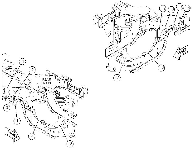 BOSS GP-REAR FRAME 3888838 CAT