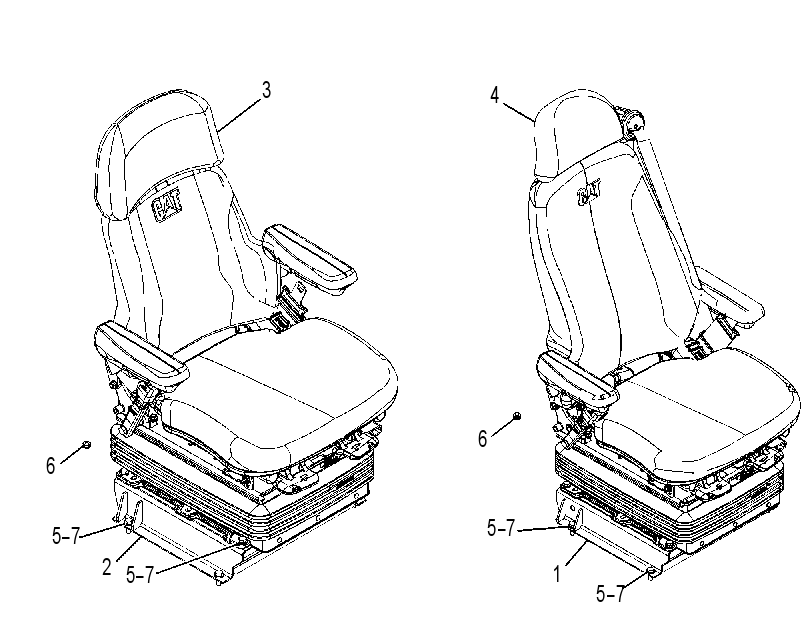 SEAT AR-SUSPENSION 4341342 CAT