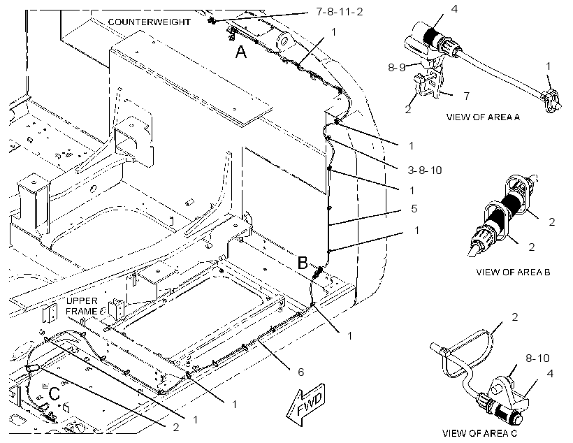 Проводка шасси 3778216 CAT
