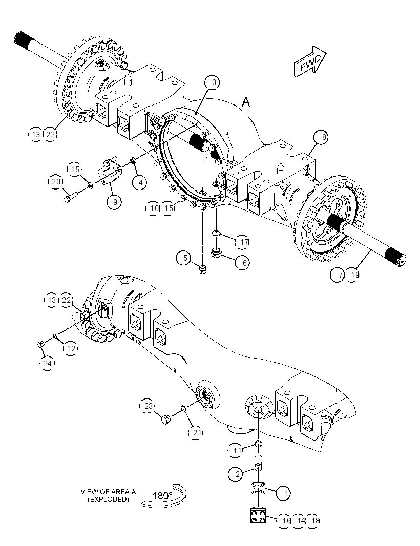 AXLE GP-FIXED 3840390 CAT