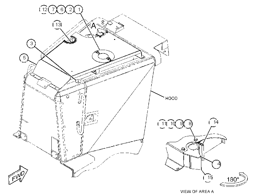 COVER GP-HOOD 4477916 CAT