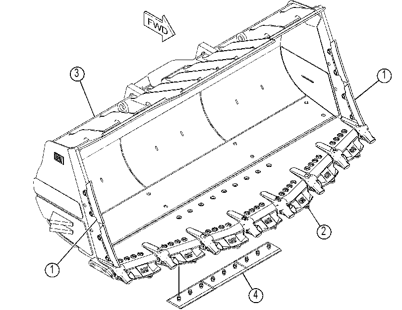 Ковш скальный 3616150 CAT