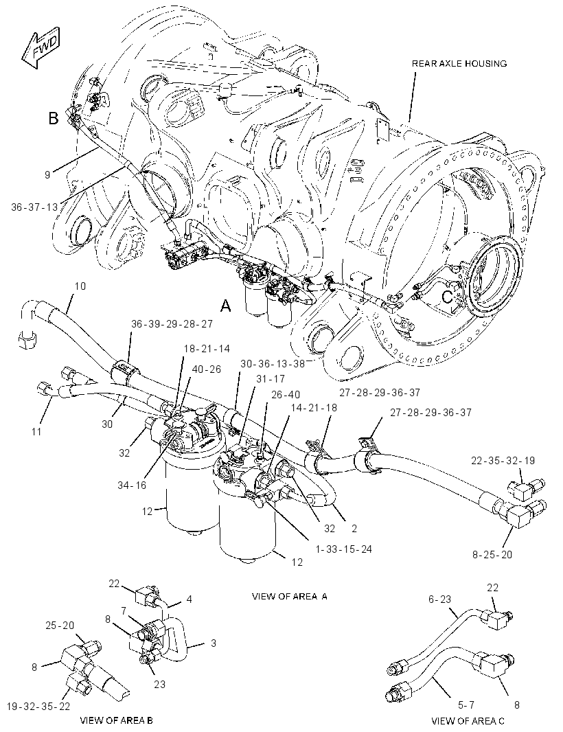 LINES GP-FINAL DRIVE FILTER 2845876 CAT
