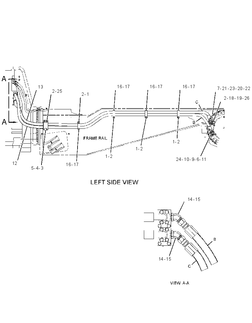 LINES GP-BRAKE OIL COOLER 2339548 CAT