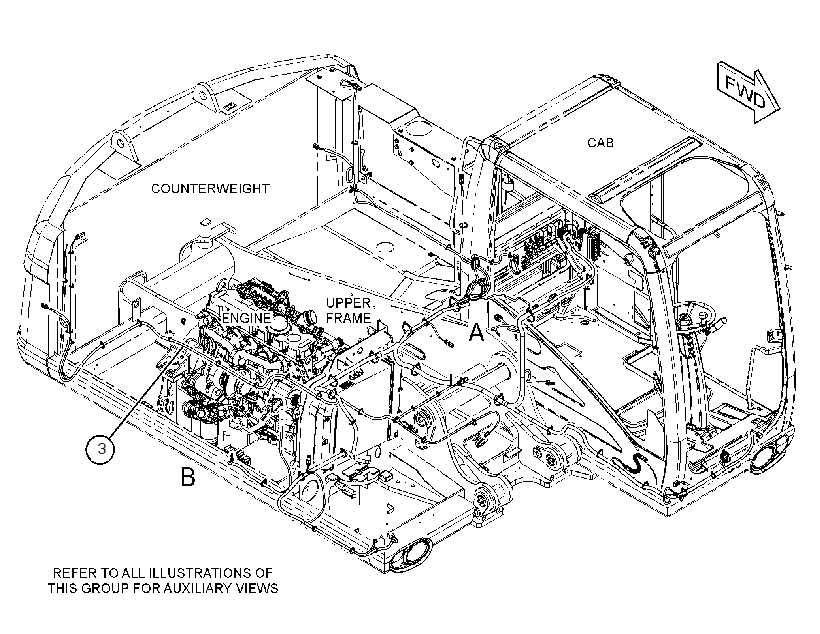 Проводка шасси 3771923 CAT