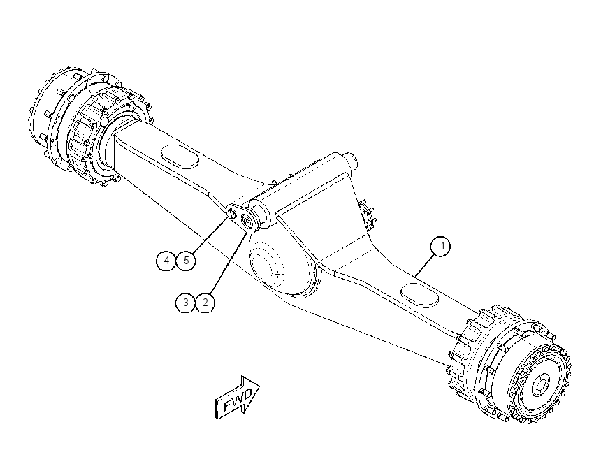 AXLE AR-REAR 4364760 CAT