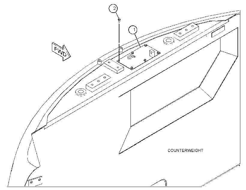 Противовес 4232169 CAT