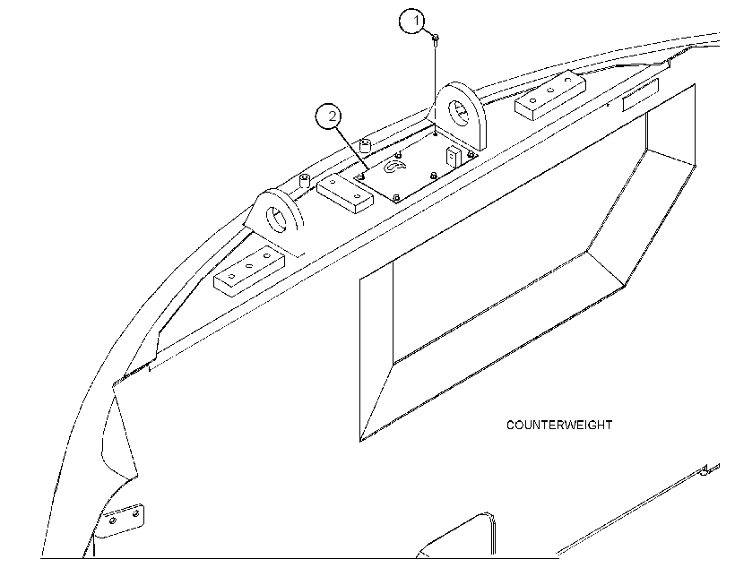 Противовес 4328165 CAT