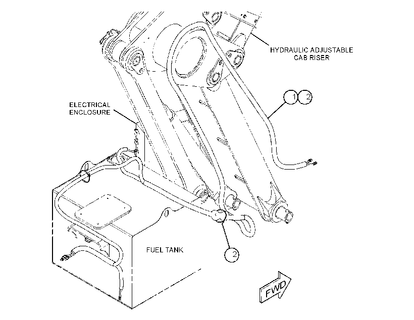 WIRING GP-CAB RISER 4364897 CAT