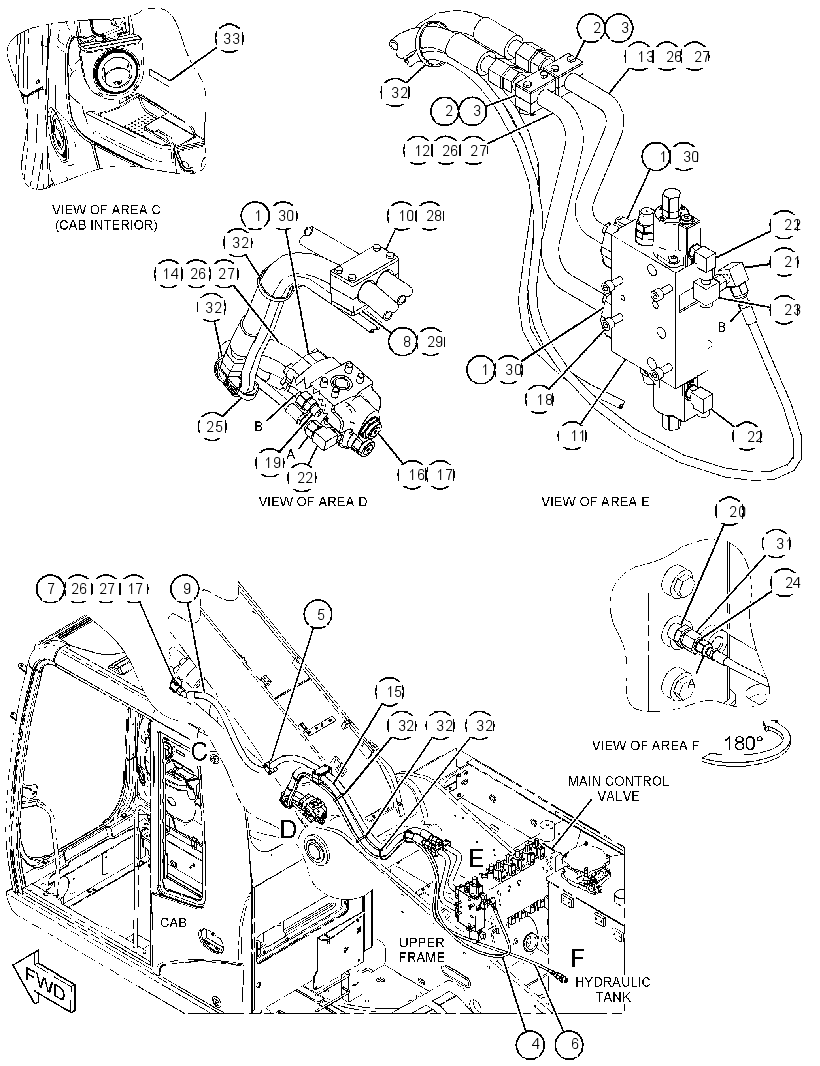 VALVE & LINES GP-BOOM 4188587 CAT