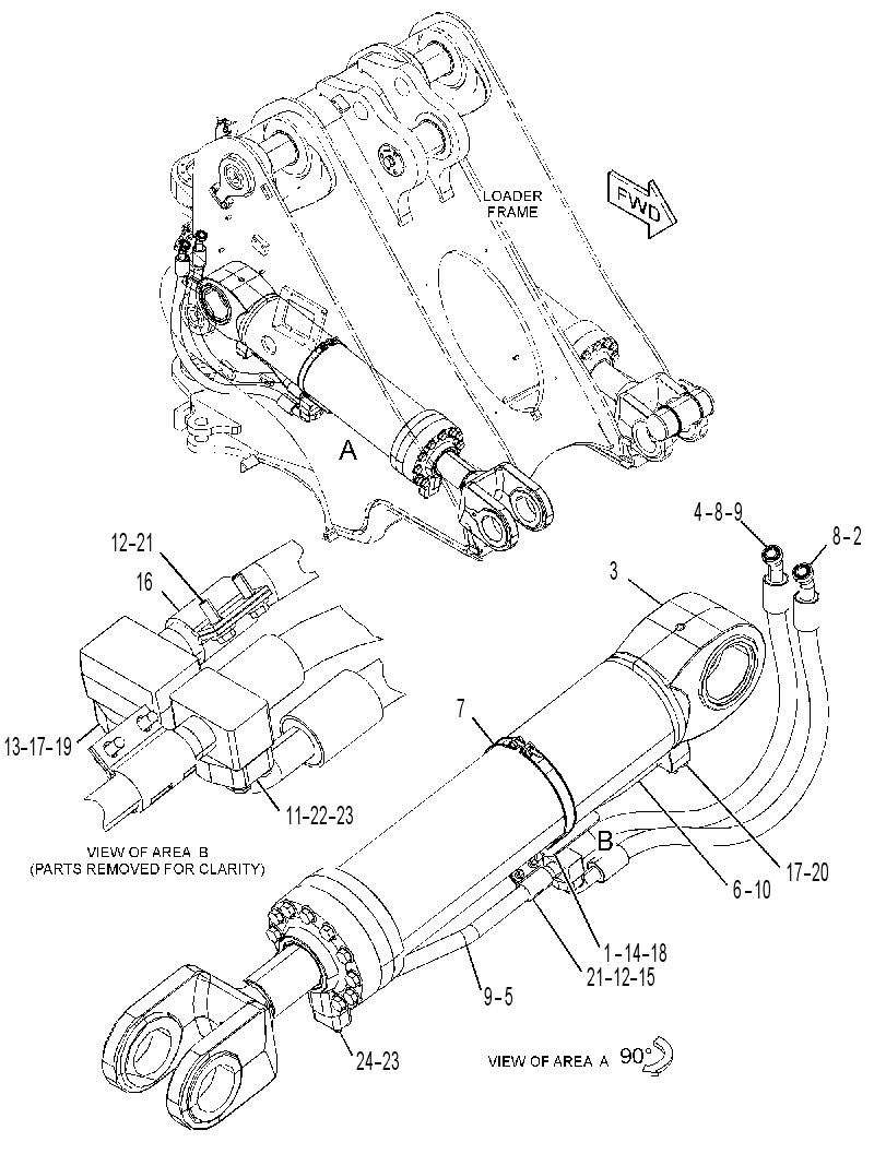 CYLINDER & MTG GP-LIFT 3672713 CAT
