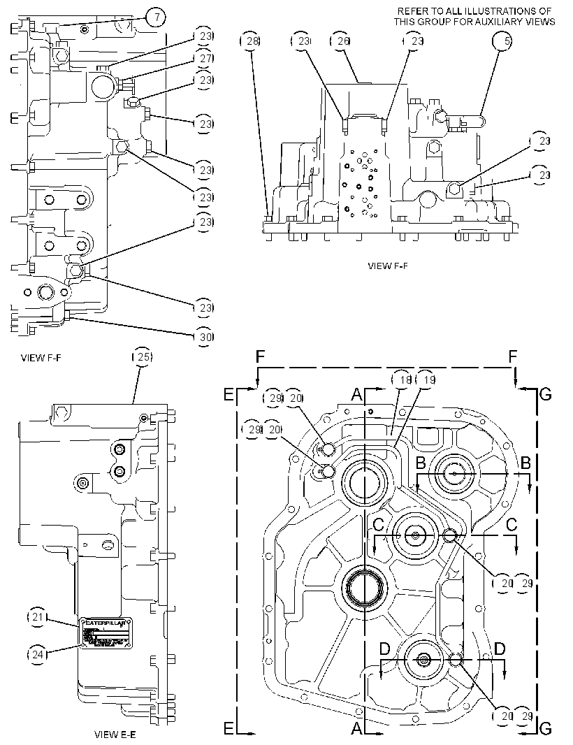 Корпус трансмиссии 4458909 CAT