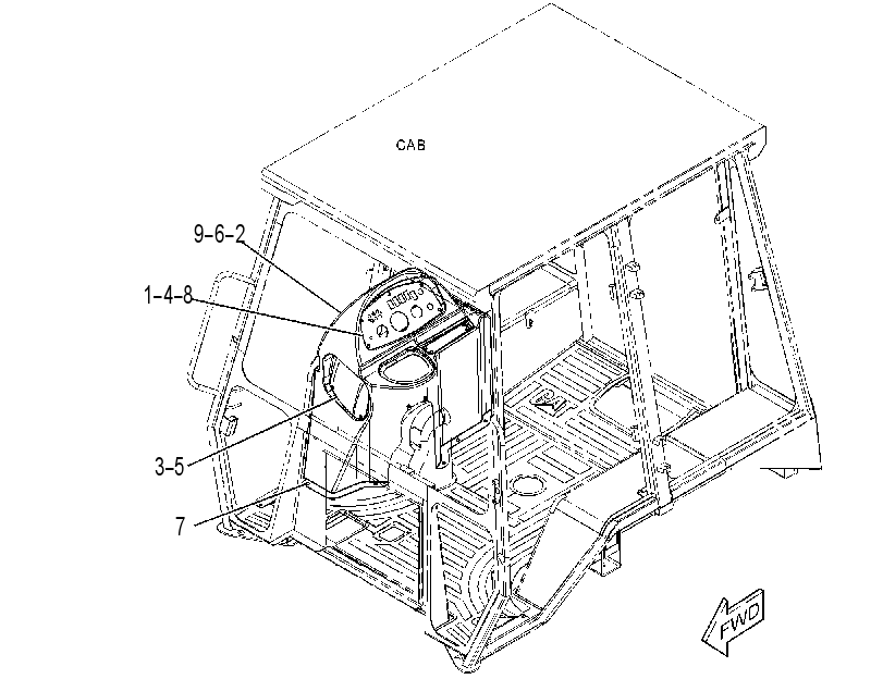 CONSOLE & MTG GP-OPERATOR 4162364 CAT