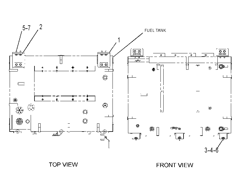 MOUNTING GP-DEF TANK 3847935 CAT