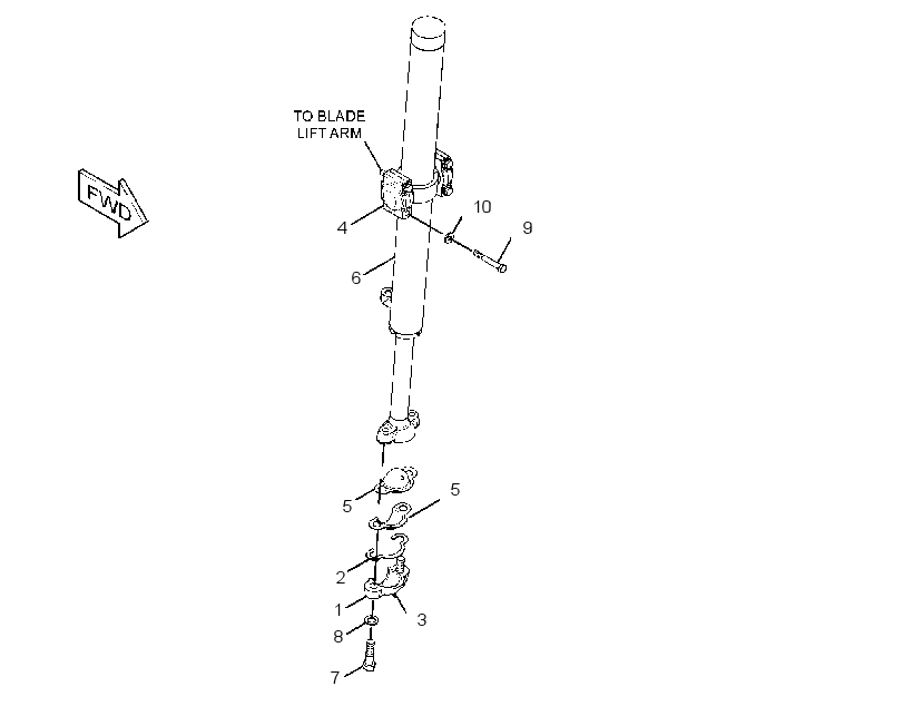 CYLINDER & MTG GP-BLADE LIFT 2716420 CAT