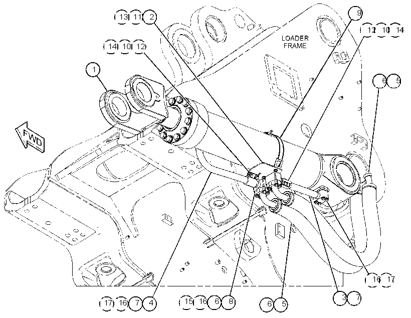 CYLINDER & MTG GP-LIFT 3672724 CAT