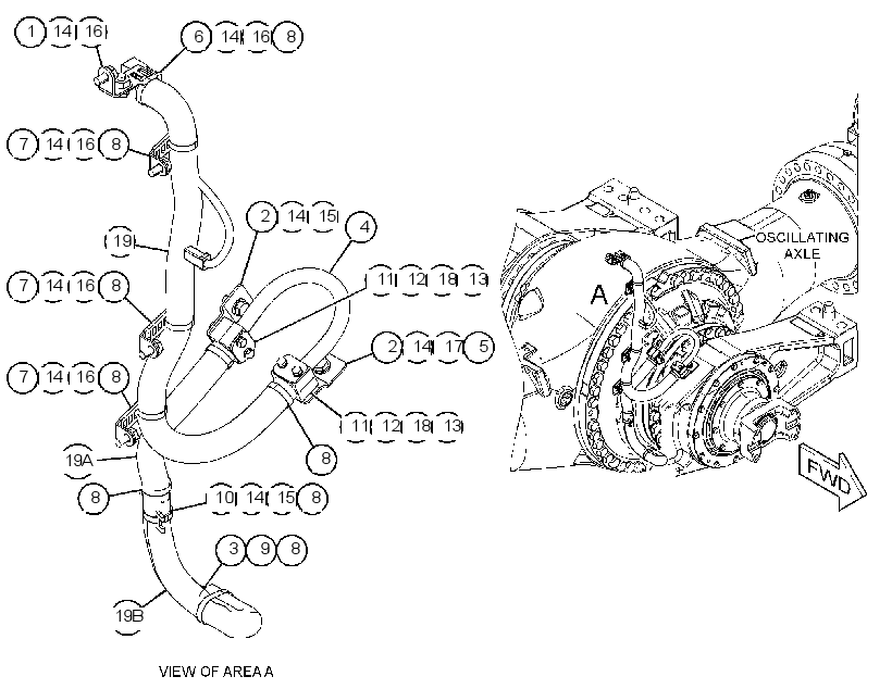 WIRING GP-AXLE TEMPERATURE 3877370 CAT