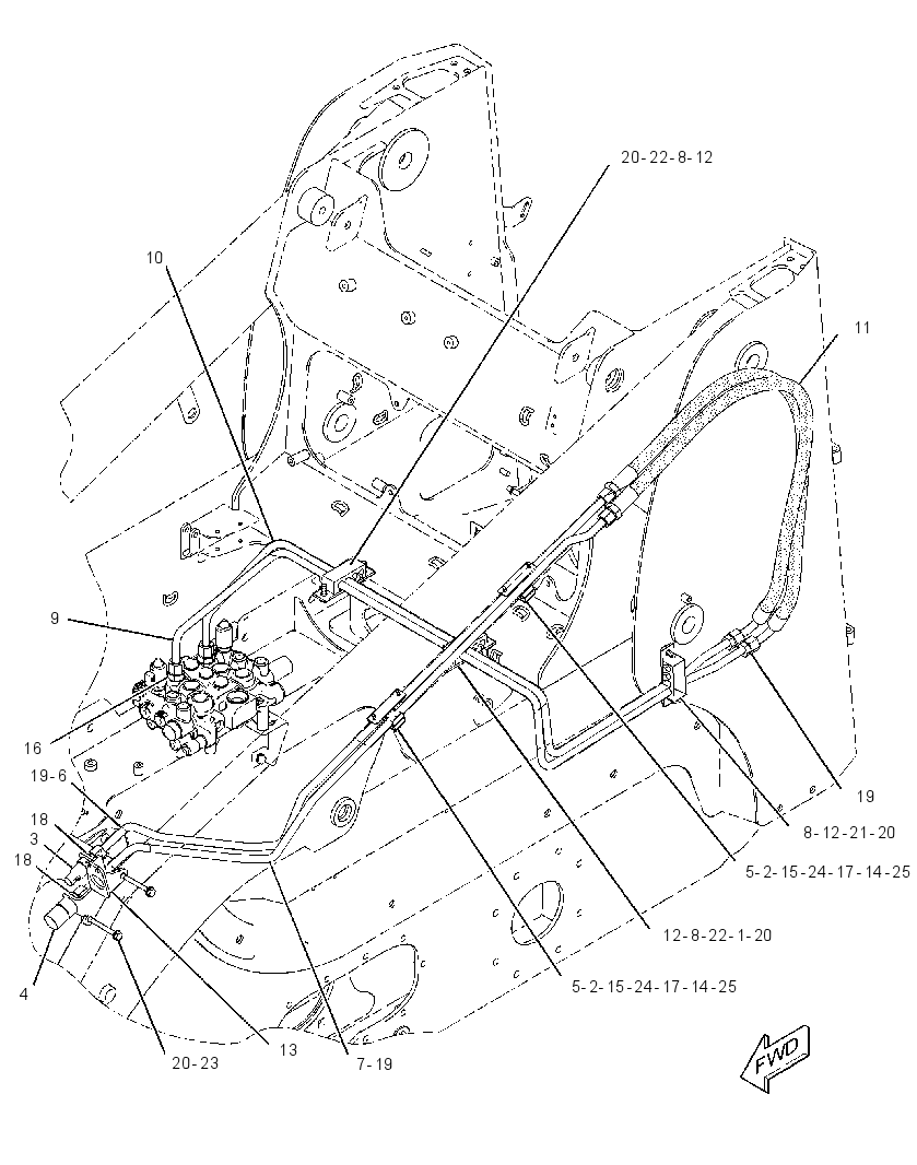 LINES GP-WORK TOOL 2185634 CAT